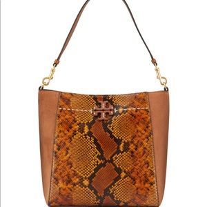 NWT Tory Burch McGraw Exotic Hobo